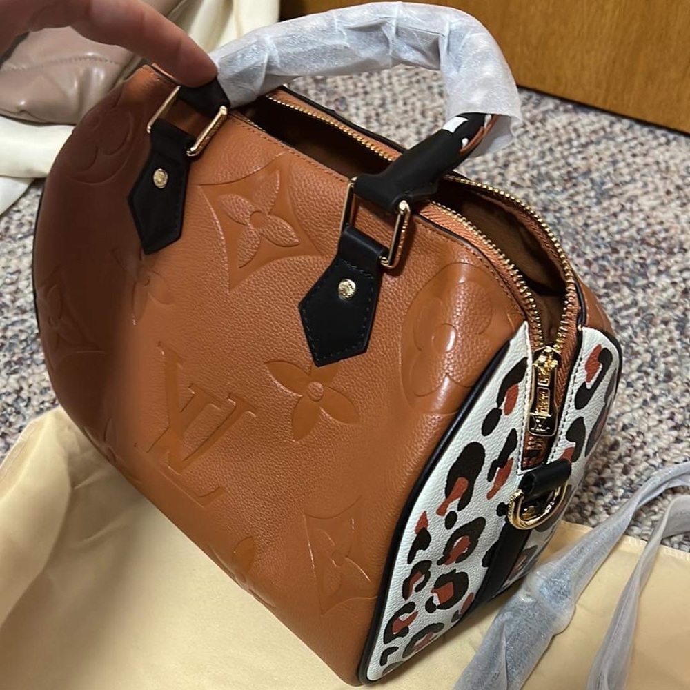 Never used Louis Vuitton cheetah speedy “wild at heart”